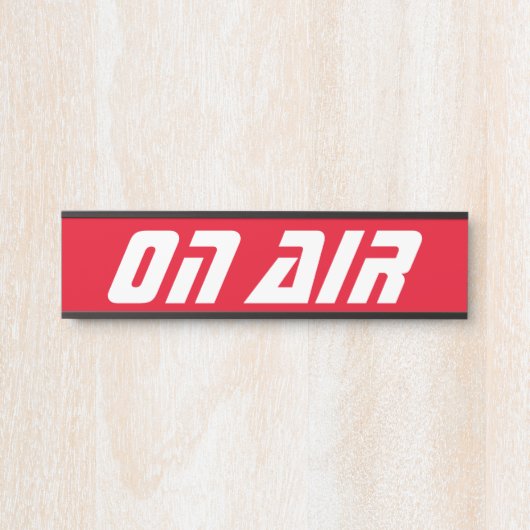 Futuristisch op luchtdeurteken deurbordje (Voorkant)