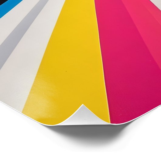 Futuristisch Perspectief Optische Illusie Kleurrij Perfect Poster (Hoek)