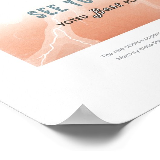 Futuristisch Poster van de ruimte - Venuaanse obse (Hoek)