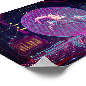 futuristisch Poster van een eenhoorn (Hoek)