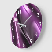 Futuristisch reflecterend 3D Paars grafisch Grote Klok (Hoek)