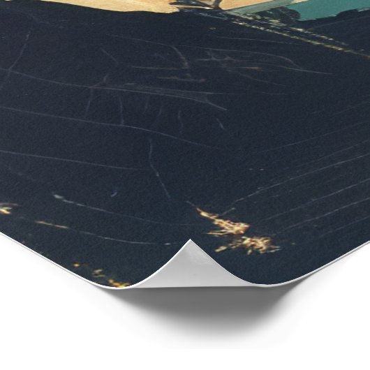 Futuristisch Retroisme Space Age Illustratie Poste Poster (Hoek)