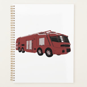 Futuristisch rood sciencefiction-commando voertuig planner