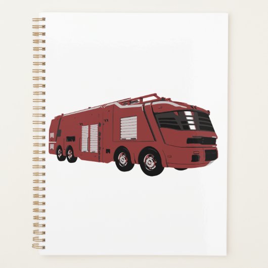 Futuristisch rood sciencefiction-commando voertuig planner (Voorkant)