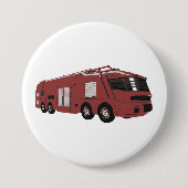 Futuristisch rood sciencefiction-commando voertuig ronde button 7,6 cm (Voorkant)