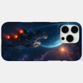 futuristisch ruimteschip Case-Mate iPhone case (Achterkant (horizontaal))