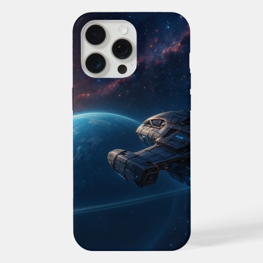 Futuristisch Ruimteschip iPhone Hoesje (Achterkant)