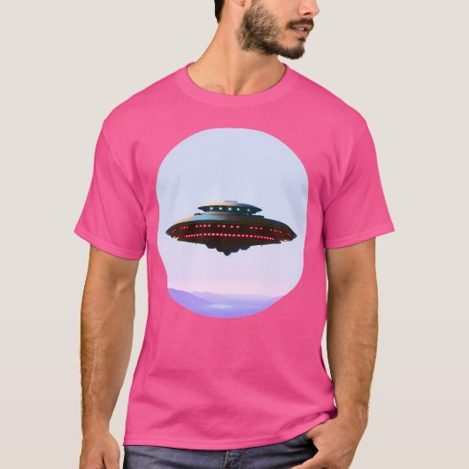 futuristisch ruimteschip t-shirt (Voorkant)