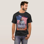 Futuristisch ruimtethema t-shirt (Voorkant volledig)