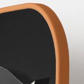 Futuristisch, schoon, simplistisch, embleem gemaak pickleball paddle (Links Detail)