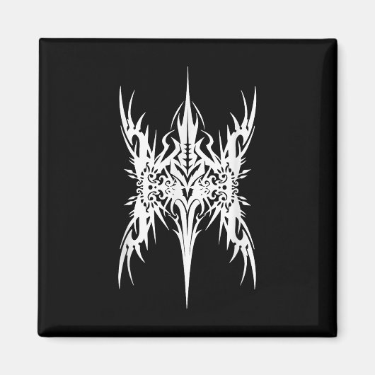 Futuristisch Sigil Butteryfly Cyber Tattoo Cybersi Magneet (Voorkant)