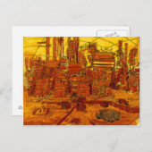 Futuristisch stadslandschap briefkaart (Voorkant / Achterkant)