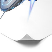 futuristisch sterrenschip poster (Hoek)