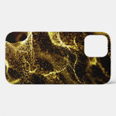 Futuristisch stip patroon. Explosie van verdraaide Case-Mate iPhone Case (Achterkant (horizontaal))
