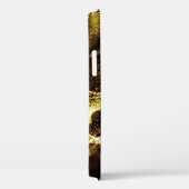Futuristisch stip patroon. Explosie van verdraaide Case-Mate iPhone Case (Achterkant / Rechts)