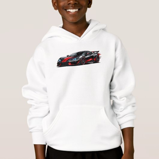 Futuristisch supercar kinder hoodie (Voorkant)