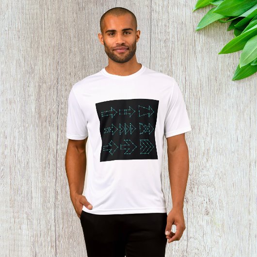 Futuristisch Tech Pijl Circuit Ontwerp T-shirt