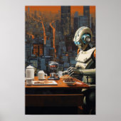 Futuristisch Terracotta Warrior Poster (Voorkant)