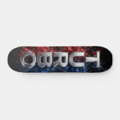 Futuristisch TURBO chroomontwerp 3D Persoonlijk Skateboard (Horizontaal)