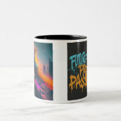 Futuristisch Tweekleurige Koffiemok (Center)