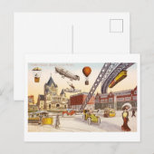 futuristisch Uitzicht van Copley Square, Boston Briefkaart (Voorkant / Achterkant)
