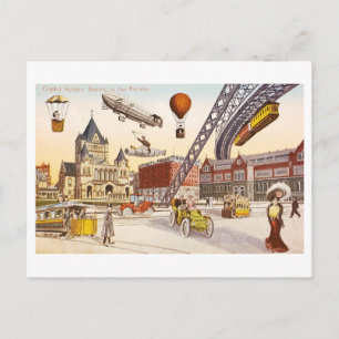  futuristisch Uitzicht van Copley Square, Boston Briefkaart