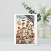  futuristisch Uitzicht van Faneuil Hall Briefkaart (Staand voorkant)