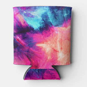 Futuristisch veelkleurig: Abstract koudepatroon Blikjeskoeler