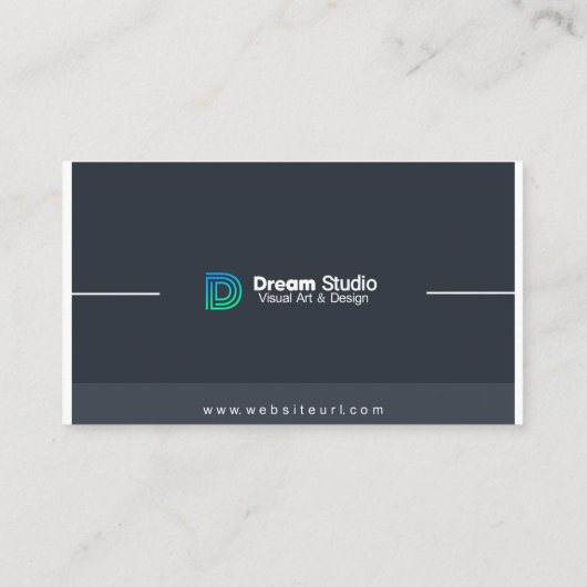 Futuristisch visitekaartje (Achterkant)