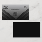 Futuristisch Visitekaartje, grijs Visitekaartje (Voorkant / Achterkant)