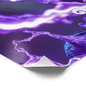 Futuristisch vrouw lichter krijger poster (Hoek)