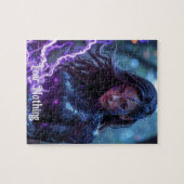 Futuristisch vrouw lichter krijger poster legpuzzel (Horizontaal)