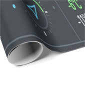 Futuristisch Weer Dashboard UI Inpakpapier (Rol Hoek)