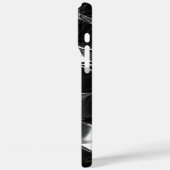 Futuristisch zwart glans 3D golfpatroon Case-Mate iPhone Case (Achterkant / Links)