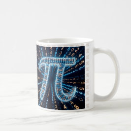 Futuristische π mok – Pi-dag 14 maart cadeau – Neo