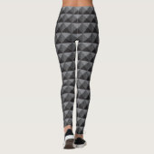 Futuristische 3D-effect piramide patroonpatronen L Leggings (Achterkant)