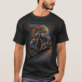 Futuristische Aangepaste Motorfiets – 3D Micro Moz T-shirt