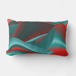 Futuristische Abstracte 3D Metallic Rainbow Art Buitenkussen