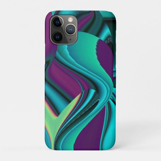 Futuristische Abstracte 3D Metallic Rainbow Art Case-Mate iPhone Case (Achterkant)