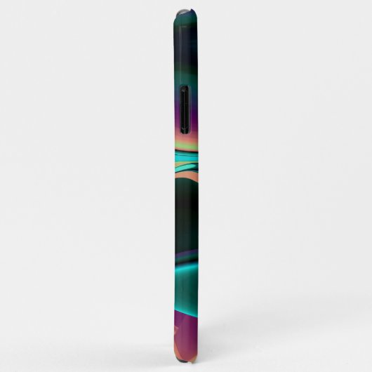 Futuristische Abstracte 3D Metallic Rainbow Art Case-Mate iPhone Case (Achterkant/rechts)