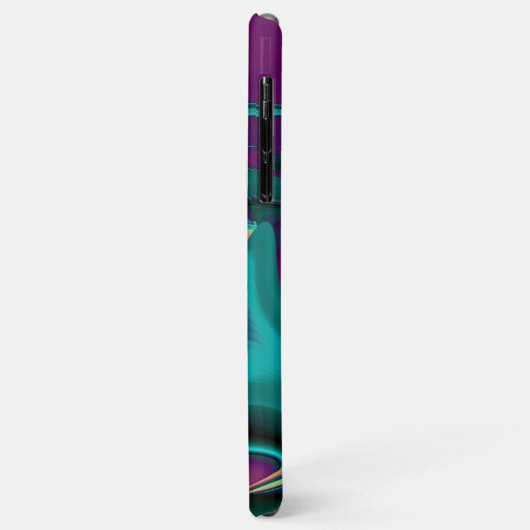 Futuristische Abstracte 3D Metallic Rainbow Art Case-Mate iPhone Case (Achterkant/links)