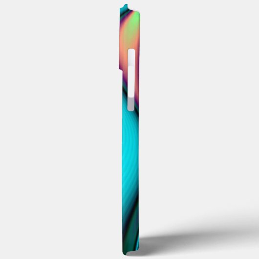 Futuristische Abstracte 3D Metallic Rainbow Art Case-Mate iPhone Case (Achterkant / Links)