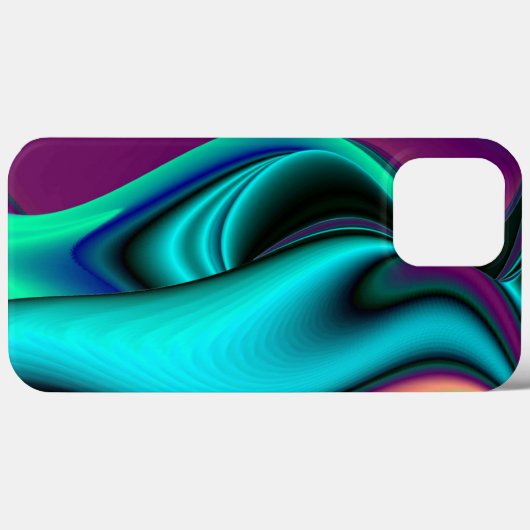 Futuristische Abstracte 3D Metallic Rainbow Art Case-Mate iPhone Case (Achterkant (horizontaal))