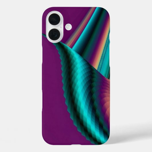 Futuristische Abstracte 3D Metallic Rainbow Art Case-Mate iPhone Case (Achterkant)