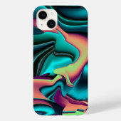 Futuristische Abstracte 3D Metallic Rainbow Art Case-Mate iPhone Case (Achterkant)