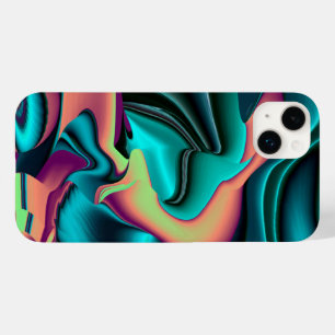 Futuristische Abstracte 3D Metallic Rainbow Art Case-Mate iPhone 14 Plus Hoesje