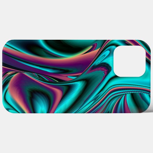 Futuristische Abstracte 3D Metallic Rainbow Art Case-Mate iPhone Case (Achterkant (horizontaal))