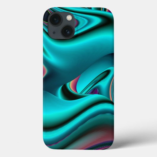 Futuristische Abstracte 3D Metallic Rainbow Art Case-Mate iPhone Case (Achterkant)