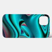 Futuristische Abstracte 3D Metallic Rainbow Art Case-Mate iPhone Case (Achterkant (horizontaal))