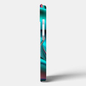 Futuristische Abstracte 3D Metallic Rainbow Art Case-Mate iPhone Case (Achterkant / Links)